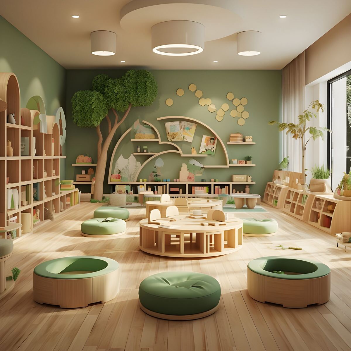 Children's play area, render