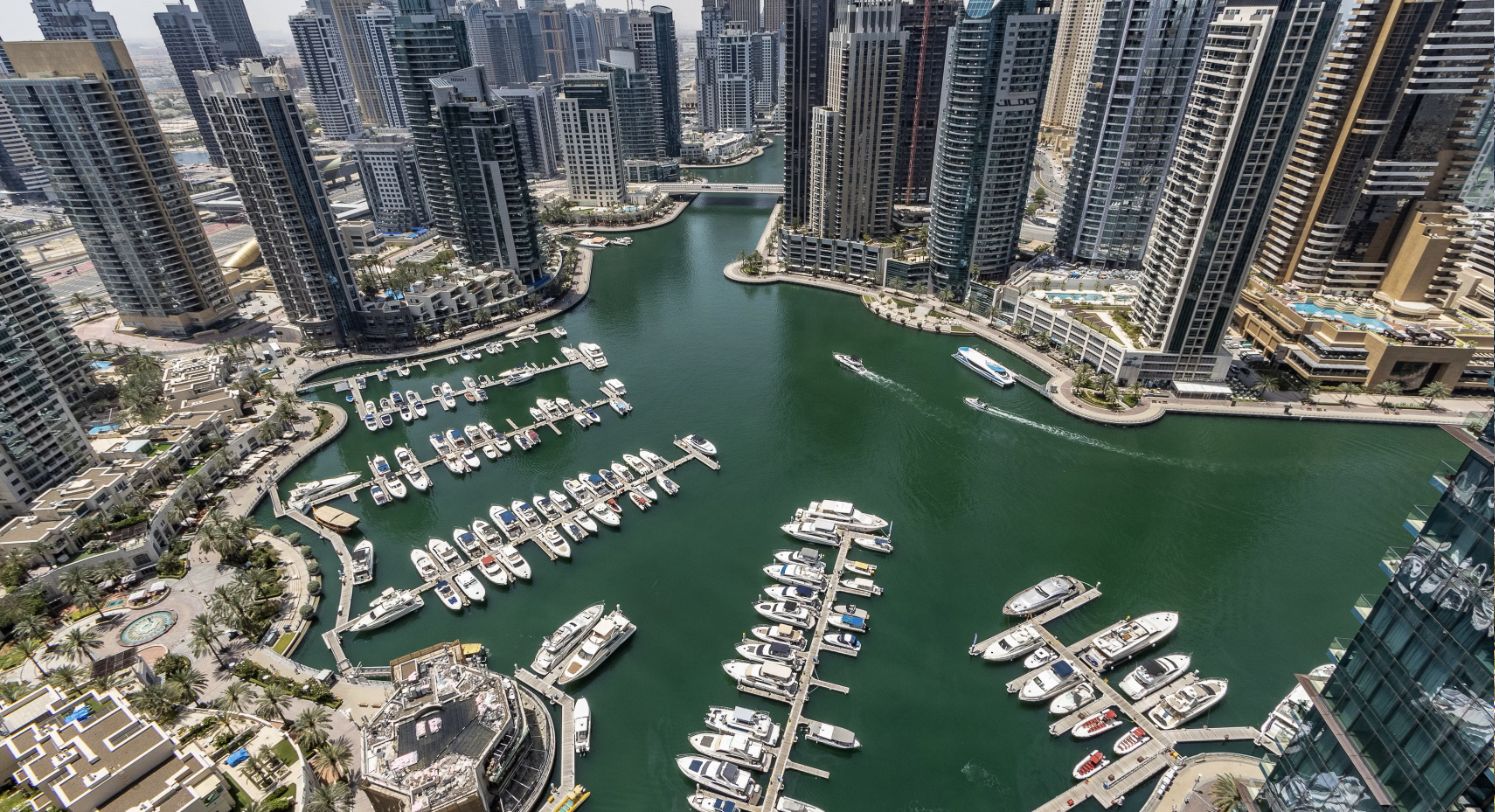 Dubai Marina from above